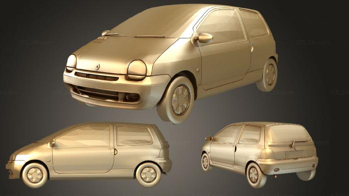 Автомобили и транспорт (Renault Twingo, CARS_3332) 3D модель для ЧПУ станка